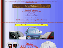 Tablet Screenshot of baptistwholesalers.com